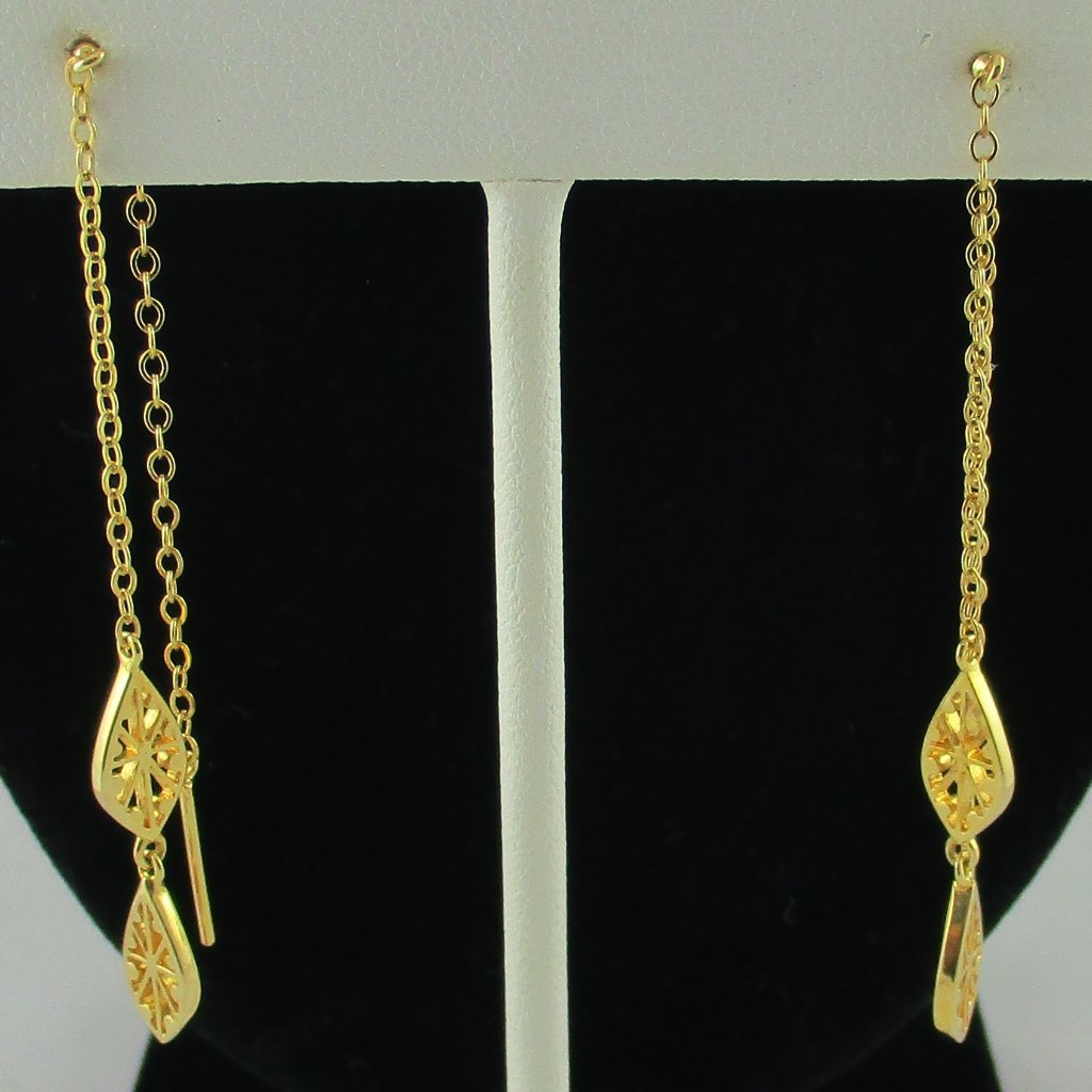 Technibond Front-To-Back Dangle Earrings